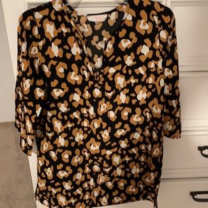 Cheetah Print Blouse Medium
